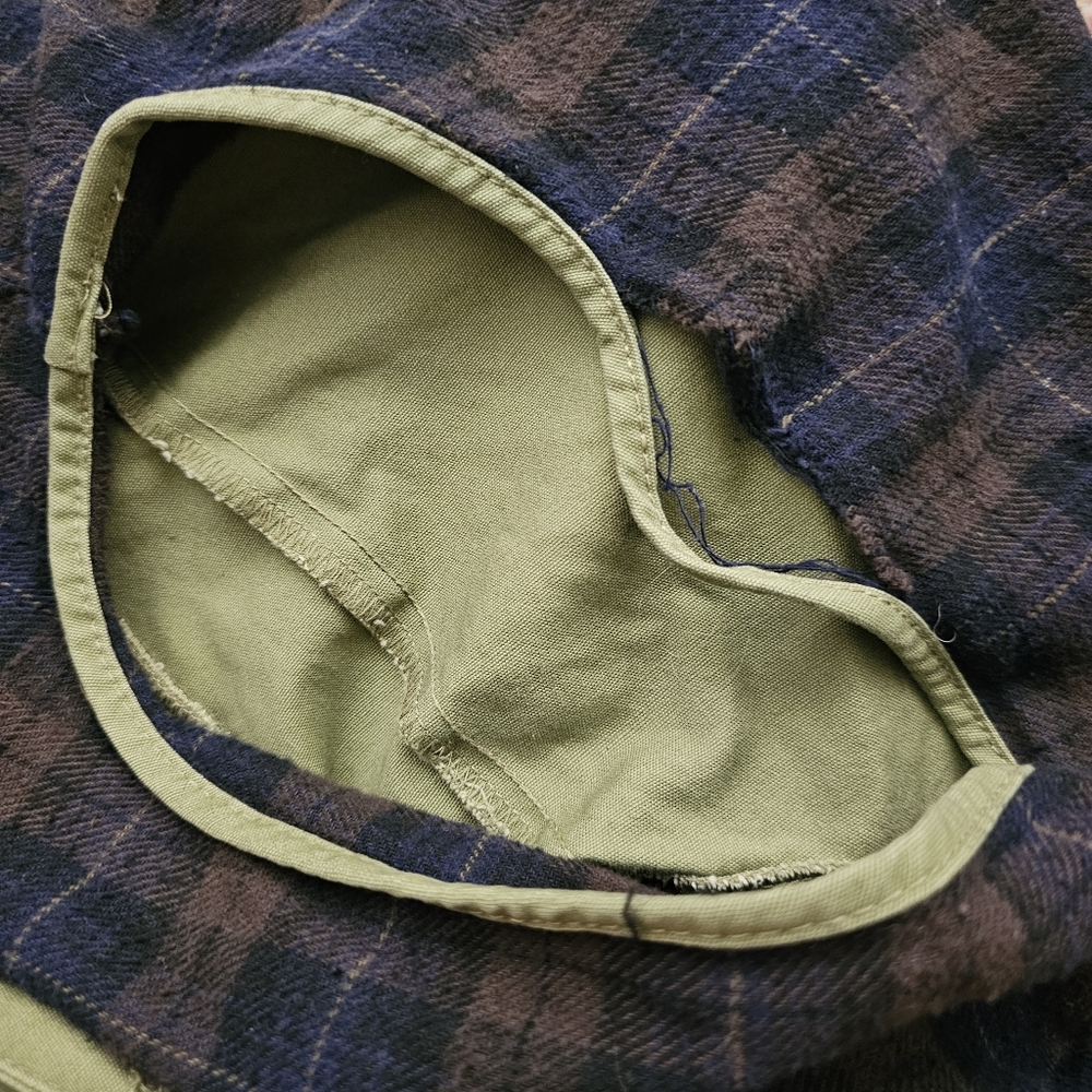 VTG 90s Route 66 Mens Medium Chore Jacket Barn / Field Shacket Plaid Lined - Picture 8 of 12
